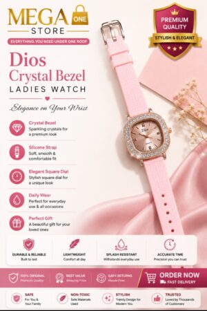 Dios Crystal Bezel Ladies Watch