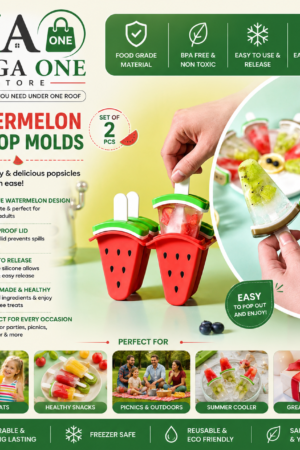Watermelon Ice Pop Molds (2 PCS) Kitchen Accessories