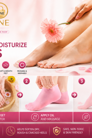 Silicone Moisturizing Socks for Dry & Cracked Heels