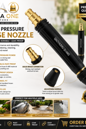 High Pressure Hose Nozzle – Adjustable Water Spray Gun