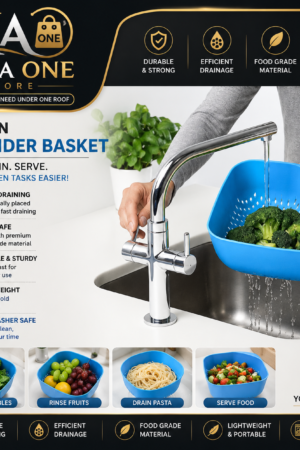 Multi-Purpose Kitchen Colander Basket – Wash, Drain & Serve