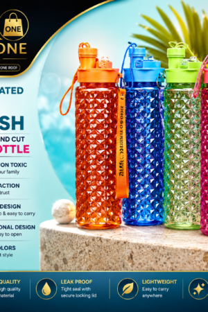 500ml Diamond Cut Water Bottle