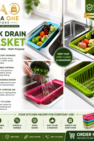 Expandable Sink Drain Basket – Multi-Purpose Kitchen Organizer