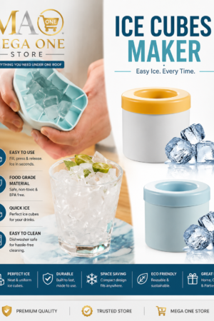 Silicone Ice Cube Maker with Storage Box Kitchen & Dining